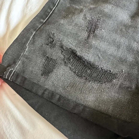 G-Star Black Distressed Denim Shorts size 29 - Picture 5 of 8